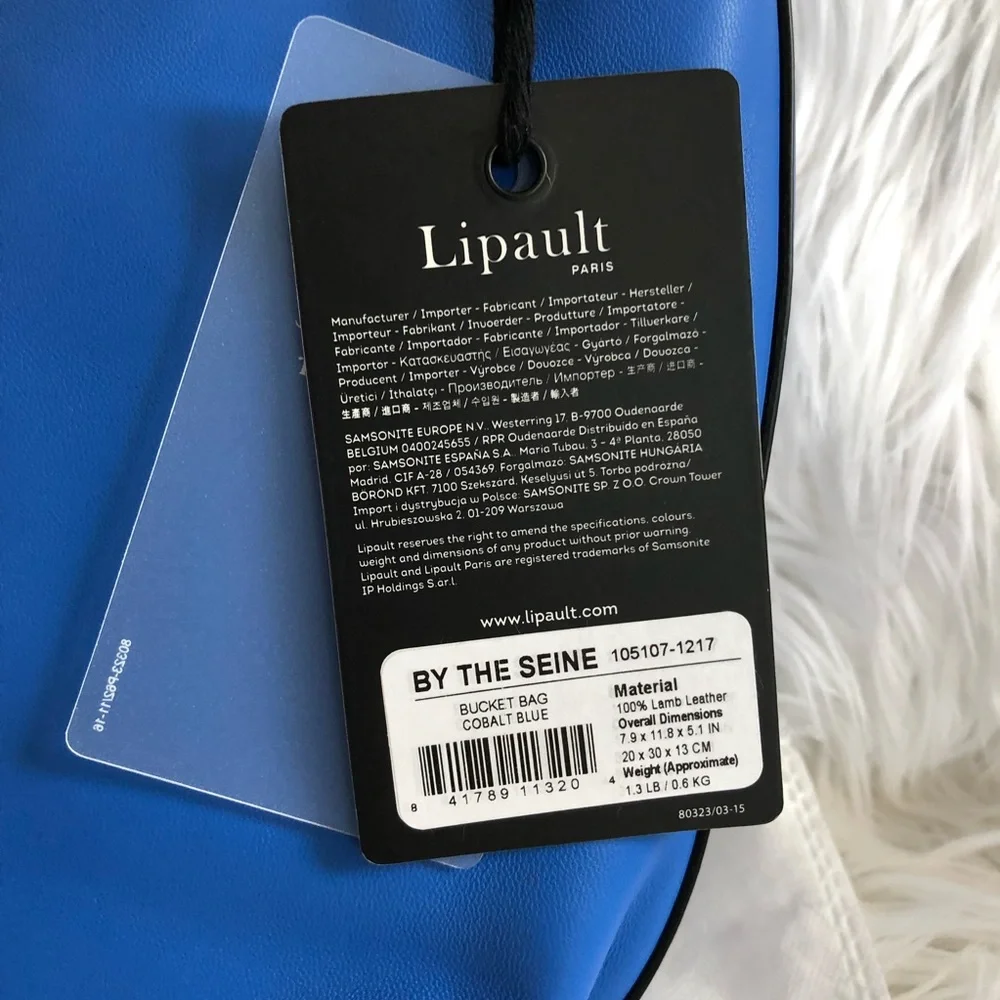 Lipault Paris Blue Tote Bag